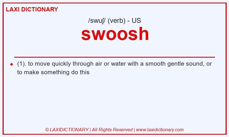 Definition swoosh in American English