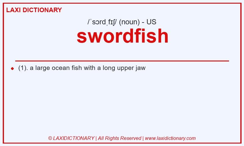 Definition swordfish in American English