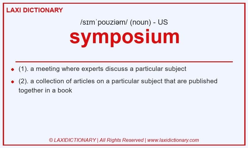 Definition symposium in American English