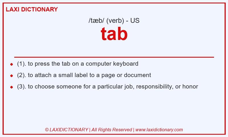 Definition tab in American English