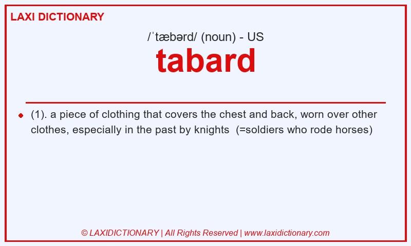 Definition tabard in American English