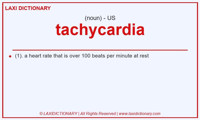 Definition tachycardia in American English
