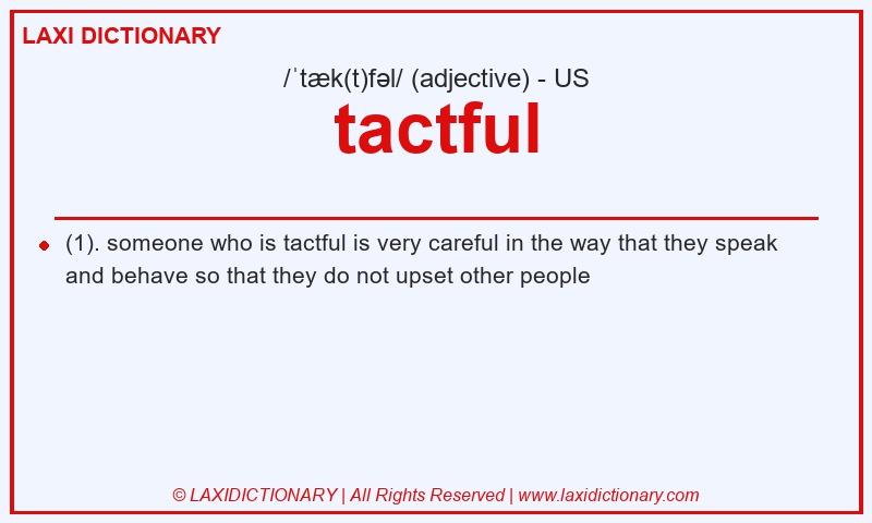 Definition tactful in American English