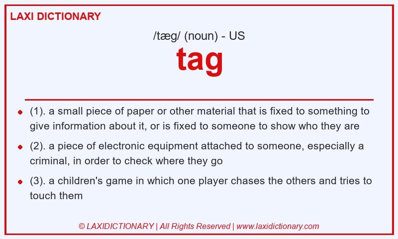 Definition tag in American English