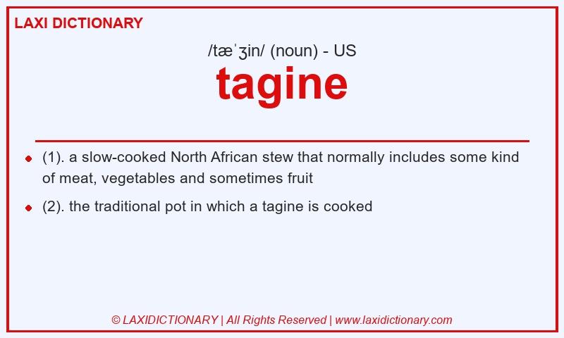 Definition tagine in American English