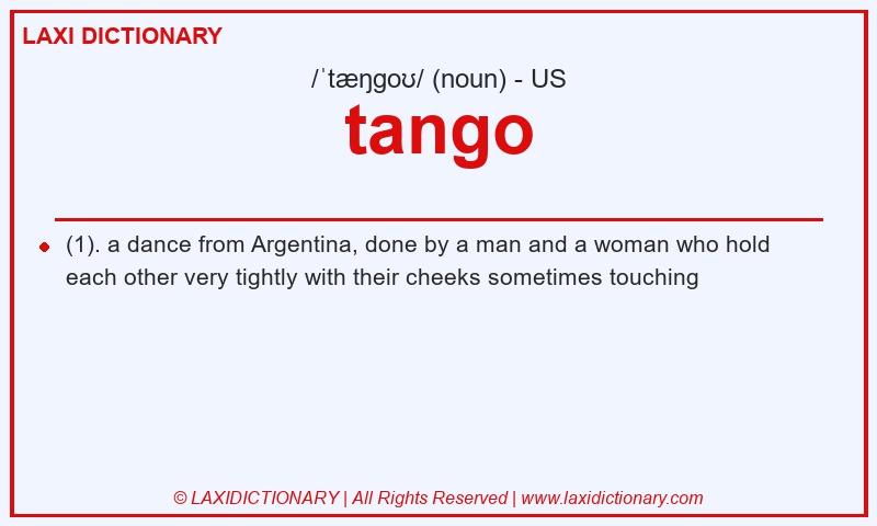 Definition tango in American English