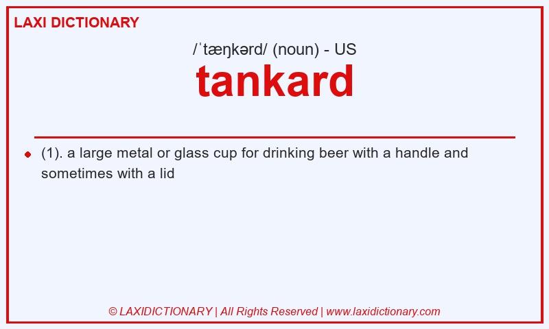 Definition tankard in American English
