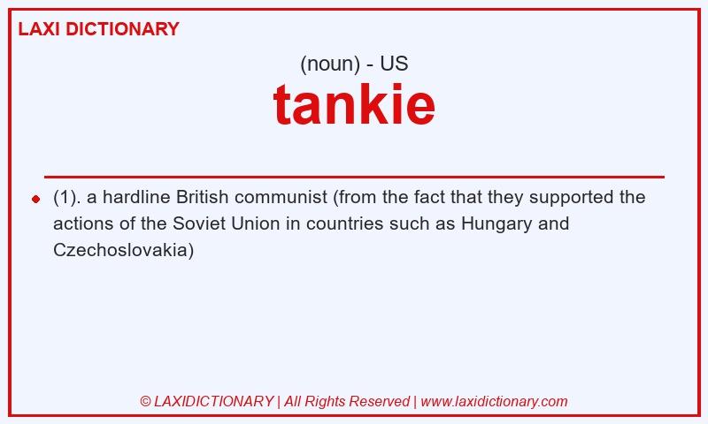 Definition tankie in American English