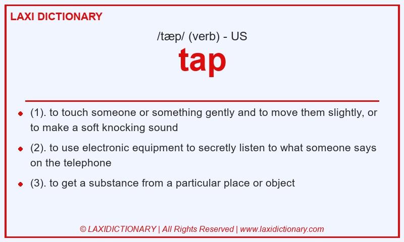 Definition tap in American English
