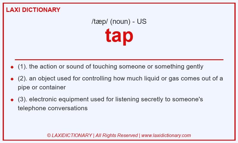 Definition tap in American English