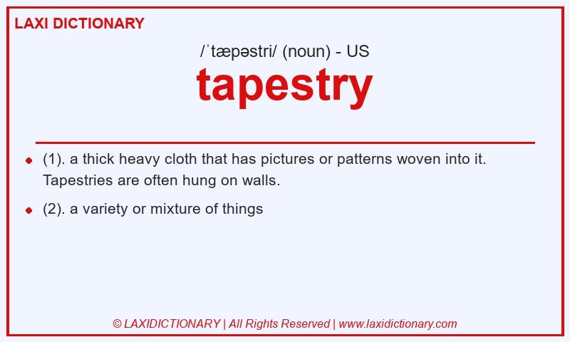 Definition tapestry in American English