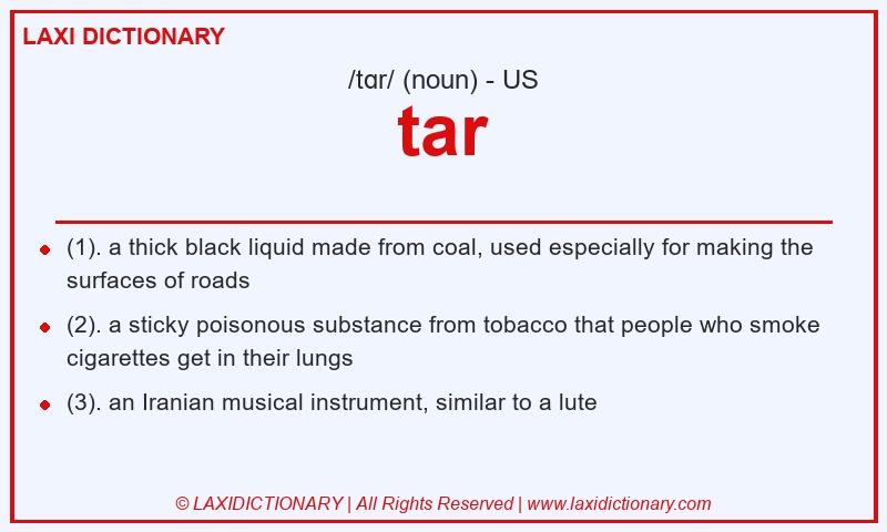 Definition tar in American English