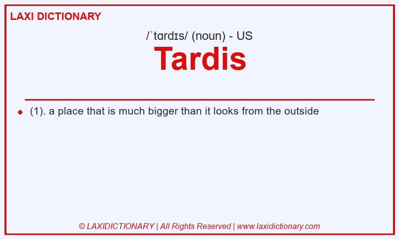 Definition Tardis in American English