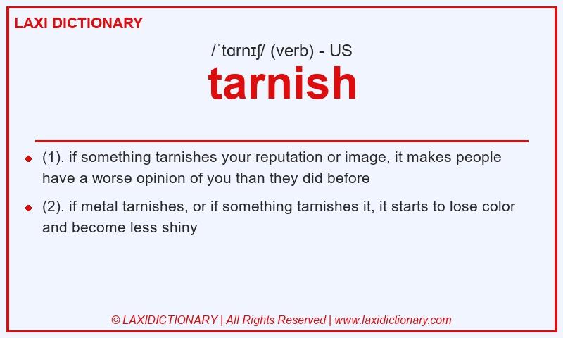 Definition tarnish in American English