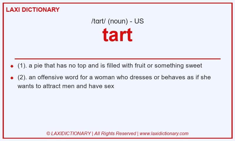 Definition tart in American English