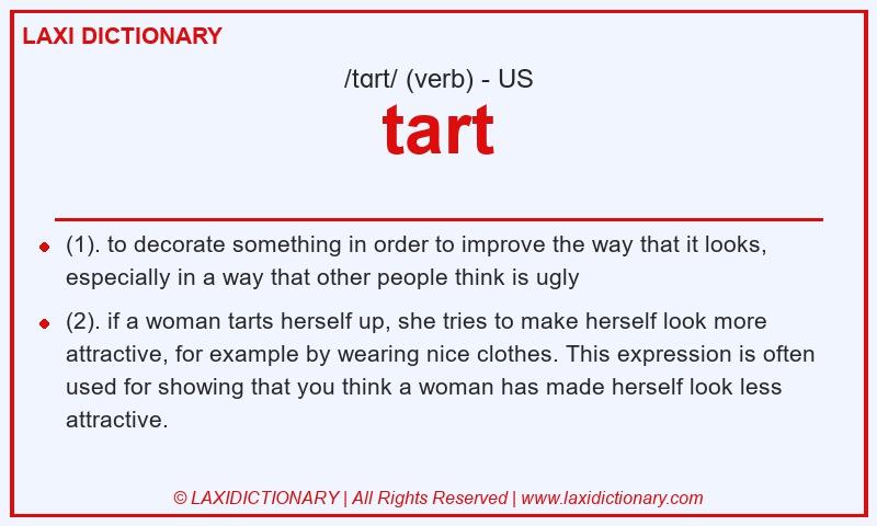 Definition tart in American English