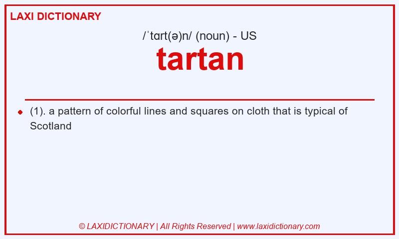 Definition tartan in American English