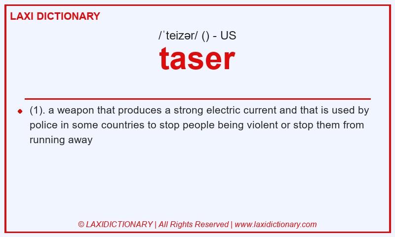 Definition taser in American English