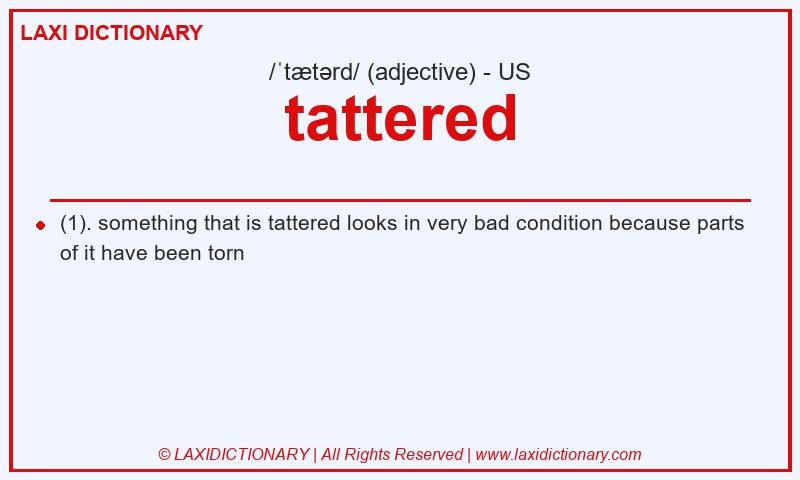 Definition tattered in American English