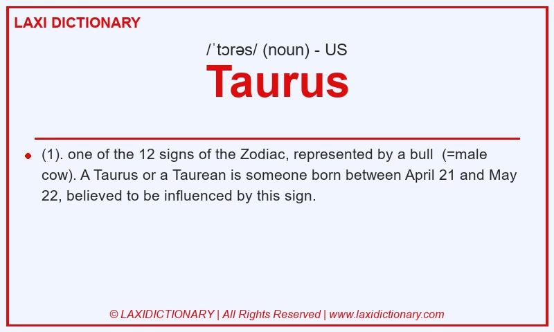 Definition Taurus in American English