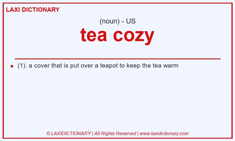 Definition tea cozy in American English