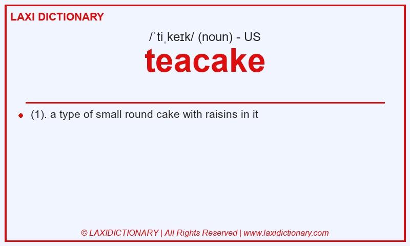 Definition teacake in American English