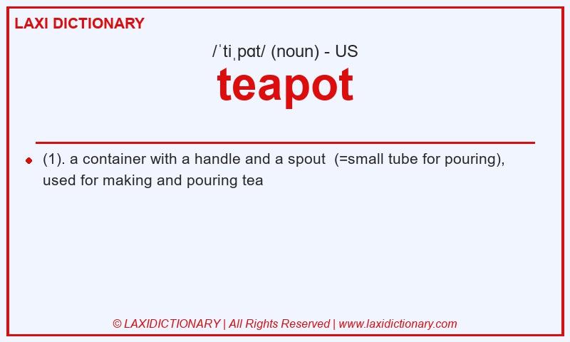 Definition teapot in American English