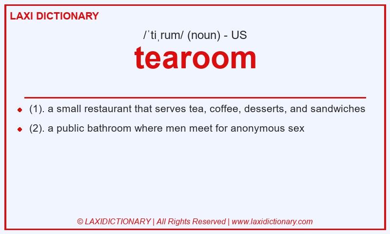 Definition tearoom in American English
