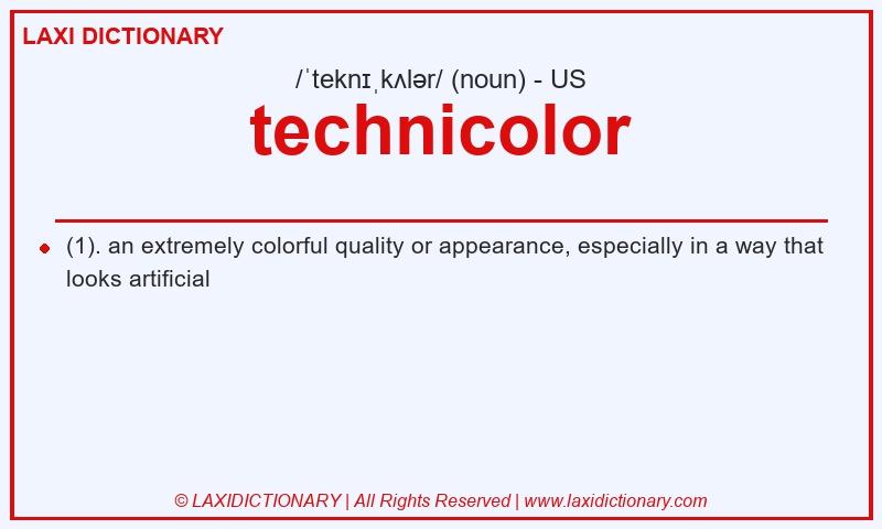 Definition technicolor in American English