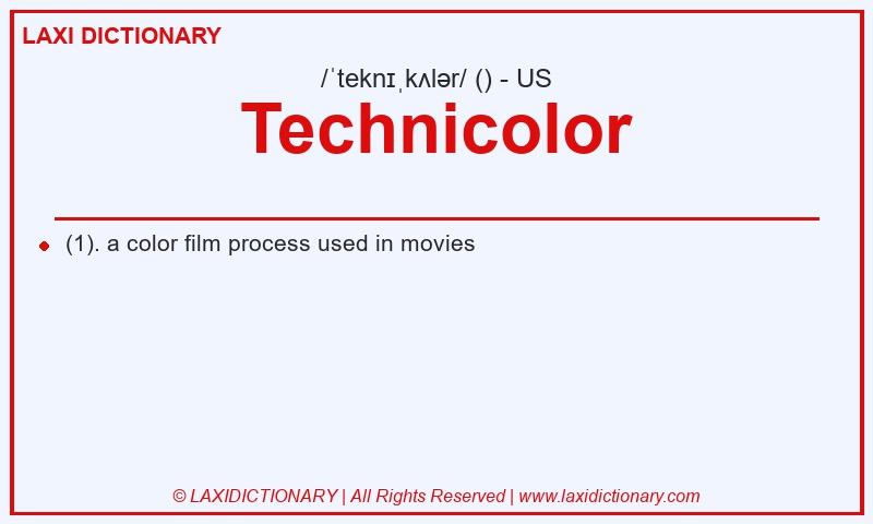 Definition Technicolor in American English
