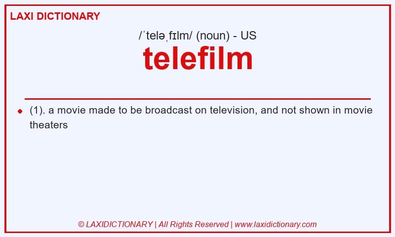 Definition telefilm in American English