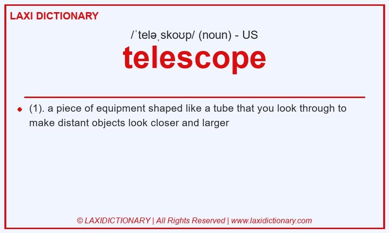Definition telescope in American English