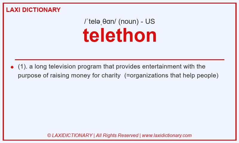 Definition telethon in American English