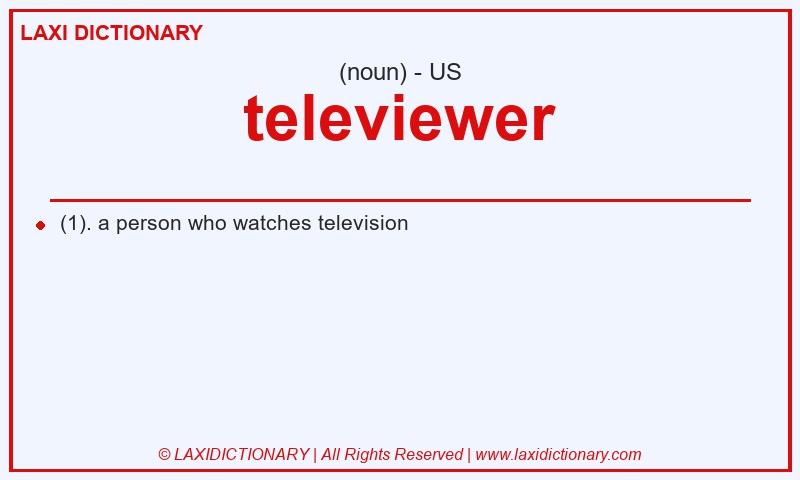 Definition televiewer in American English