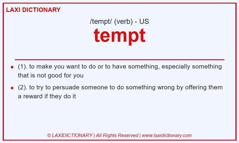 Definition tempt in American English