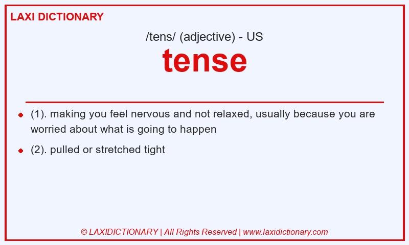 Definition tense in American English