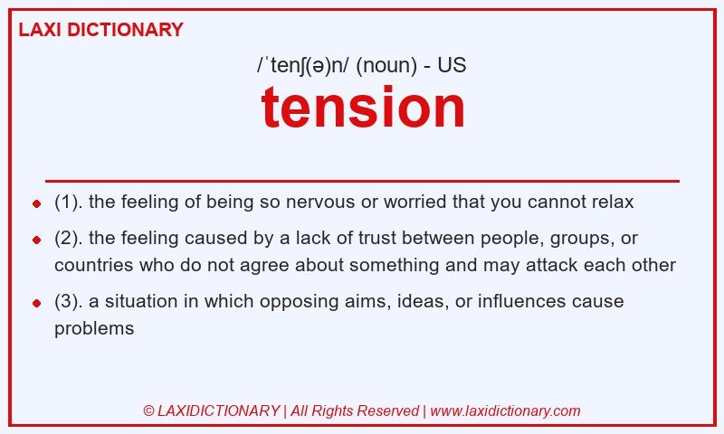 Definition tension in American English
