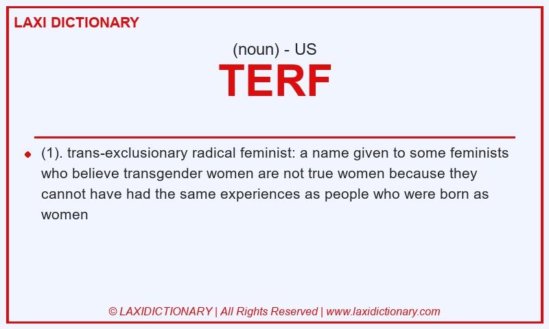 Definition TERF in American English