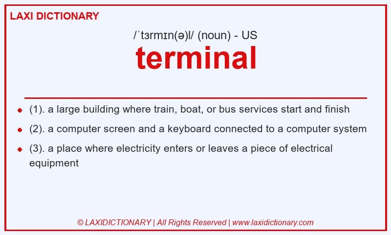 Definition terminal in American English