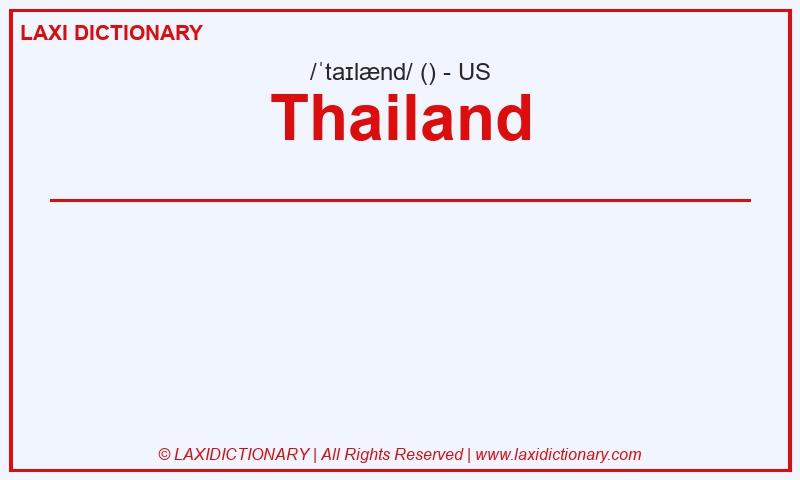 Definition Thailand in American English