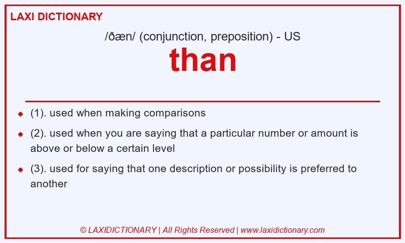Definition than in American English