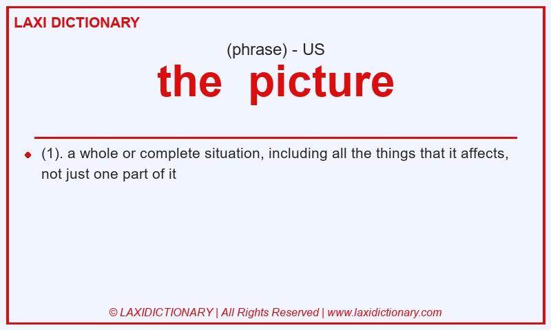 Definition the  picture in American English