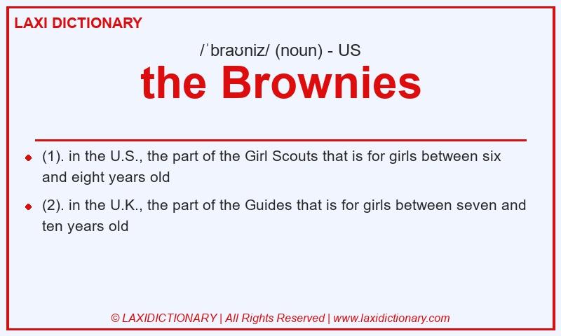 Definition the Brownies in American English