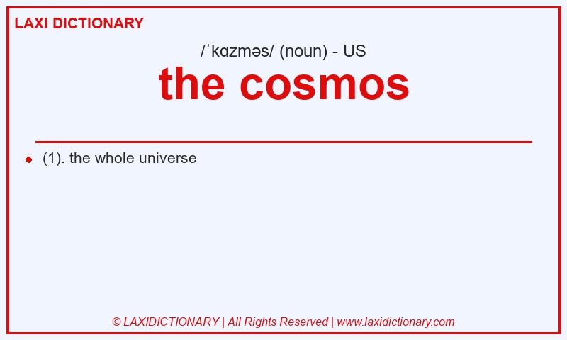 Definition the cosmos in American English