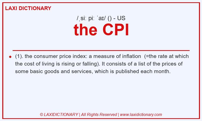 Definition the CPI in American English