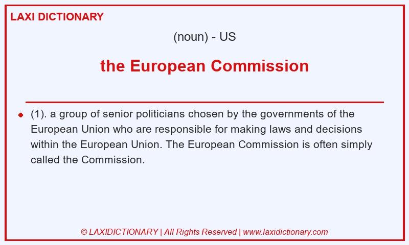 Definition the European Commission in American English