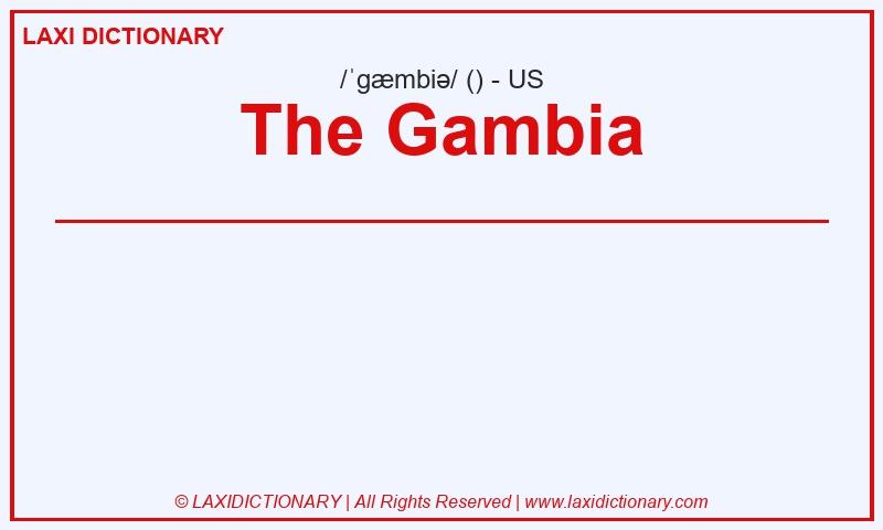 Definition The Gambia in American English