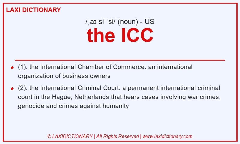 Definition the ICC in American English