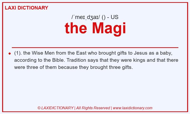 Definition the Magi in American English