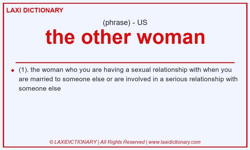Definition the other woman in American English